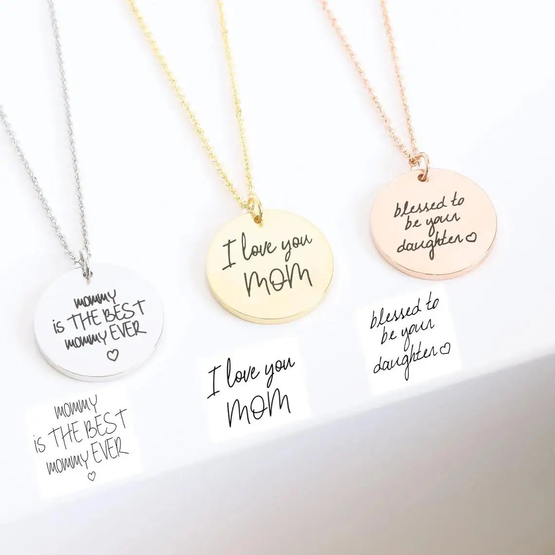 BUY ONE GET ONE | Actual Handwriting Custom Engraved Necklace