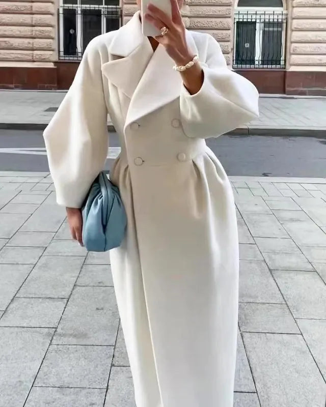 1940's Style Winter Wool Coat Fashion Statement For Women